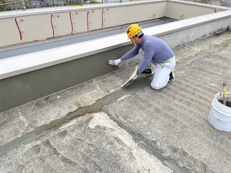 屋上防水施工状況写真2