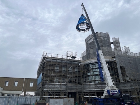 パインフォーラム屋根解体状況