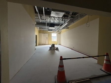 2階展示コーナー施工状況